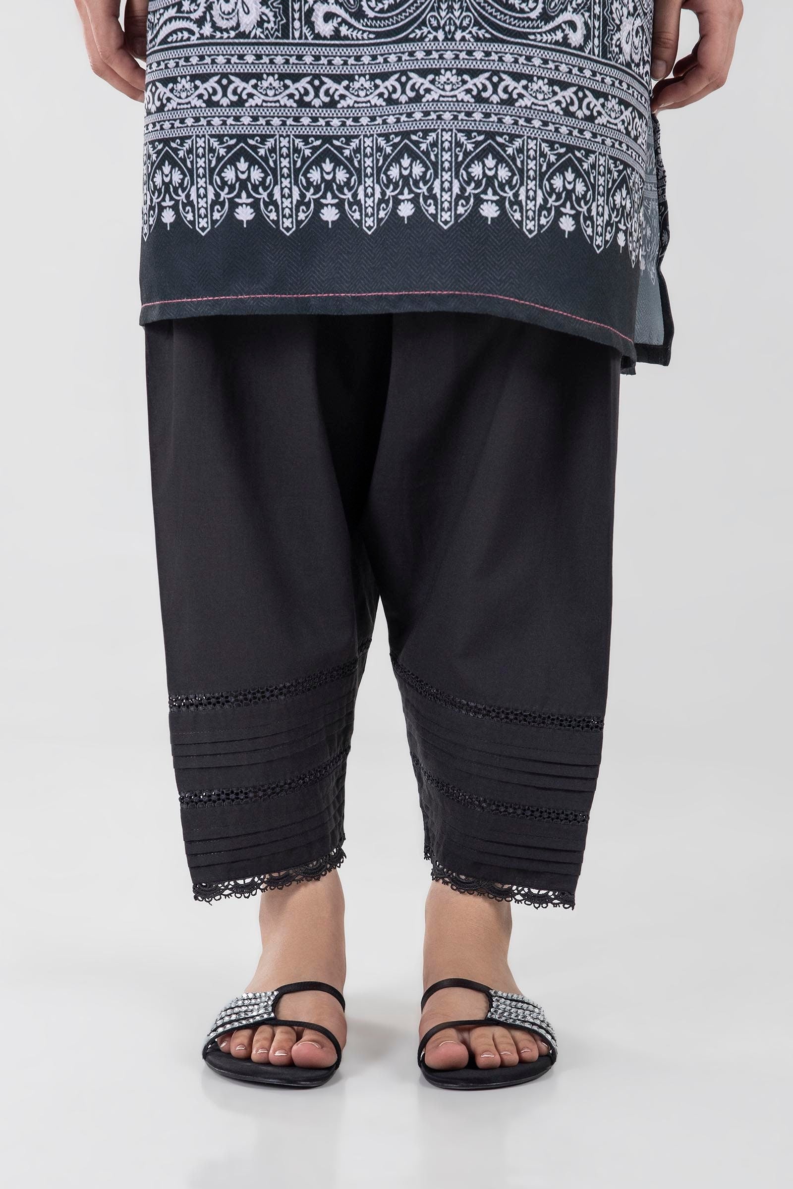 Stitched Black Shalwar