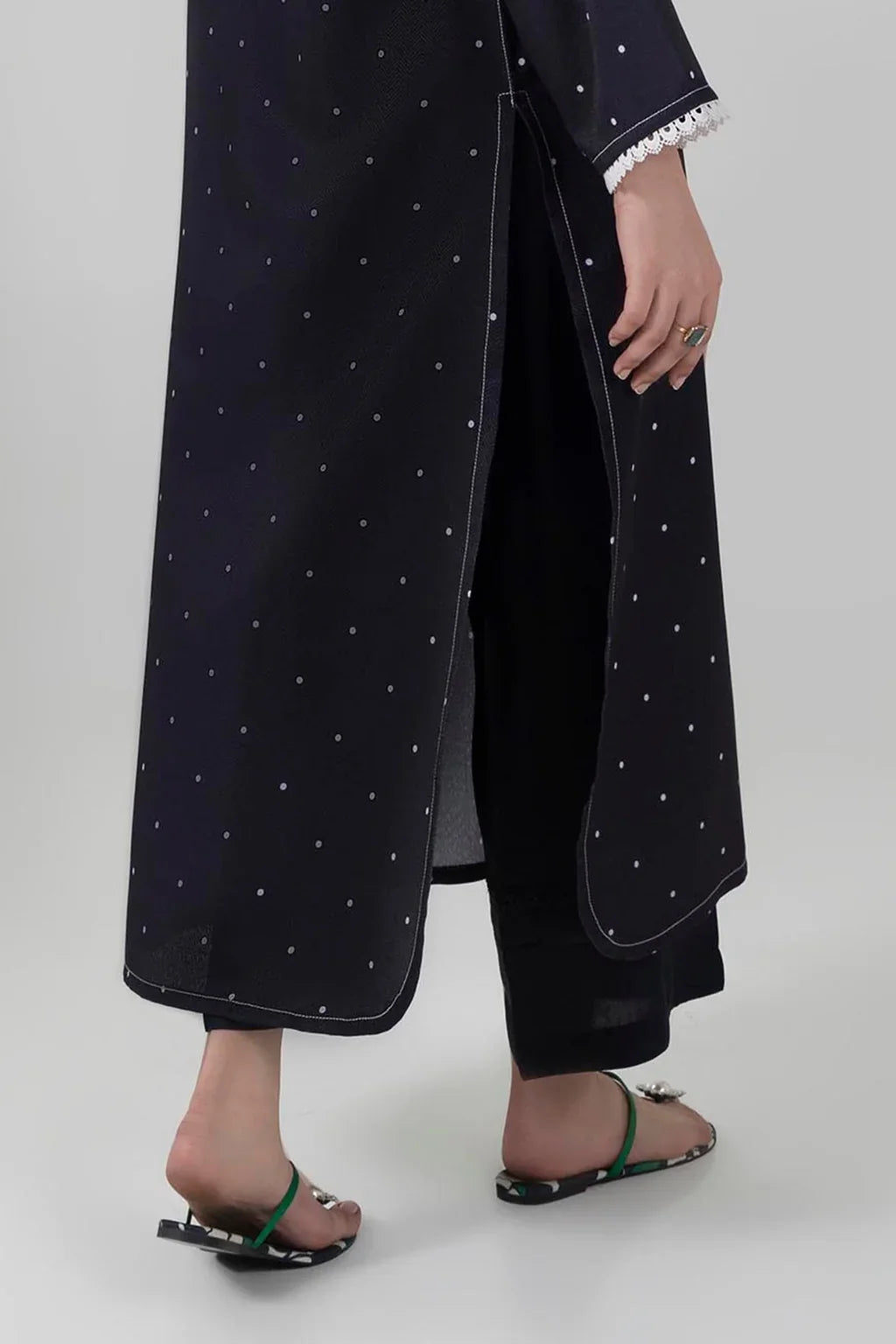 Stitched Black Culotte (RTS)