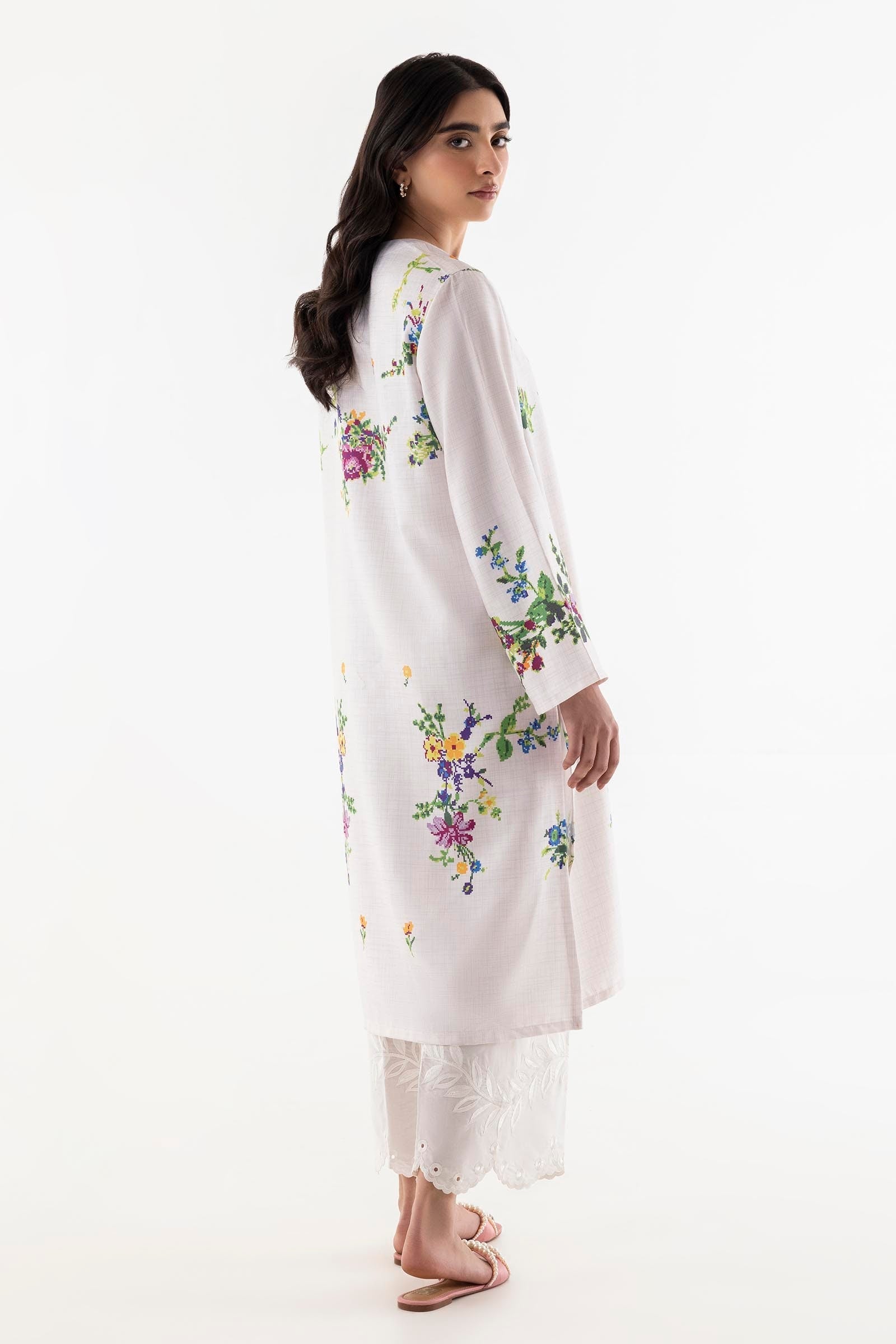 Stitched Printed Jacquard Shirt