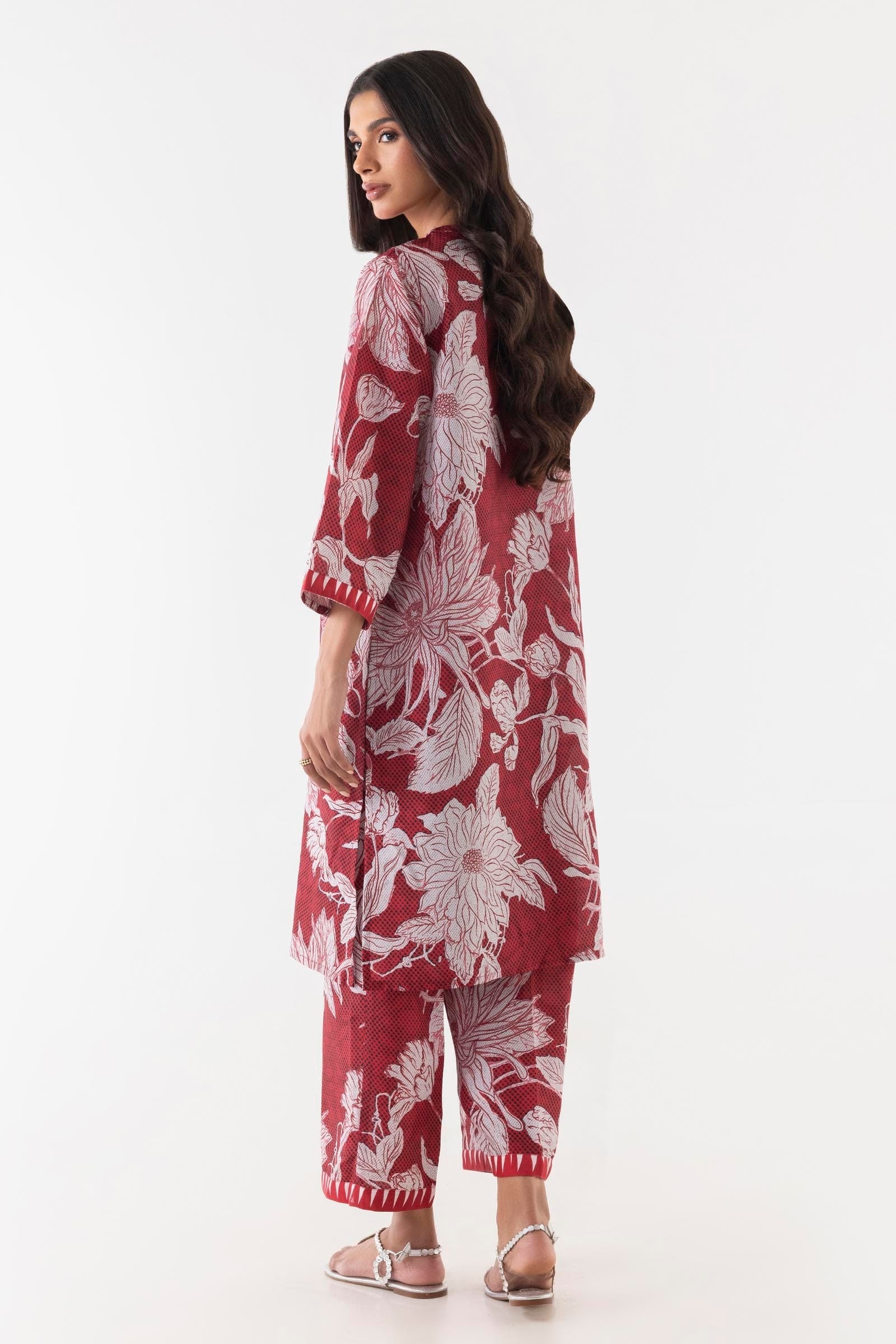 Stitched Poly cambric Shirt + Culotte