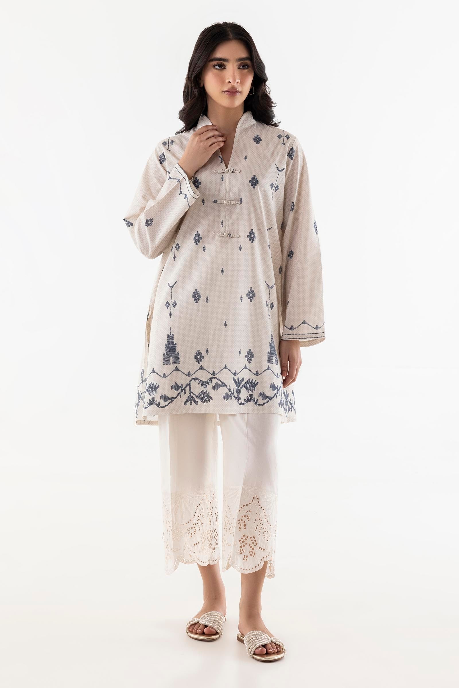 Stitched Printed Lawn Shirt