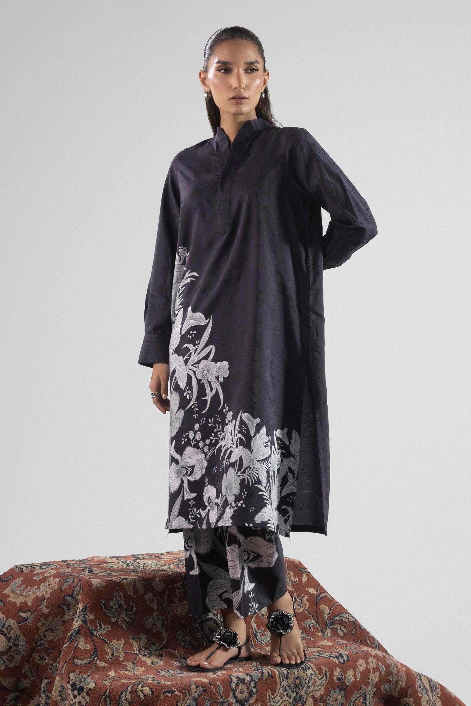 Stitched Jacquard Shirt + Culotte