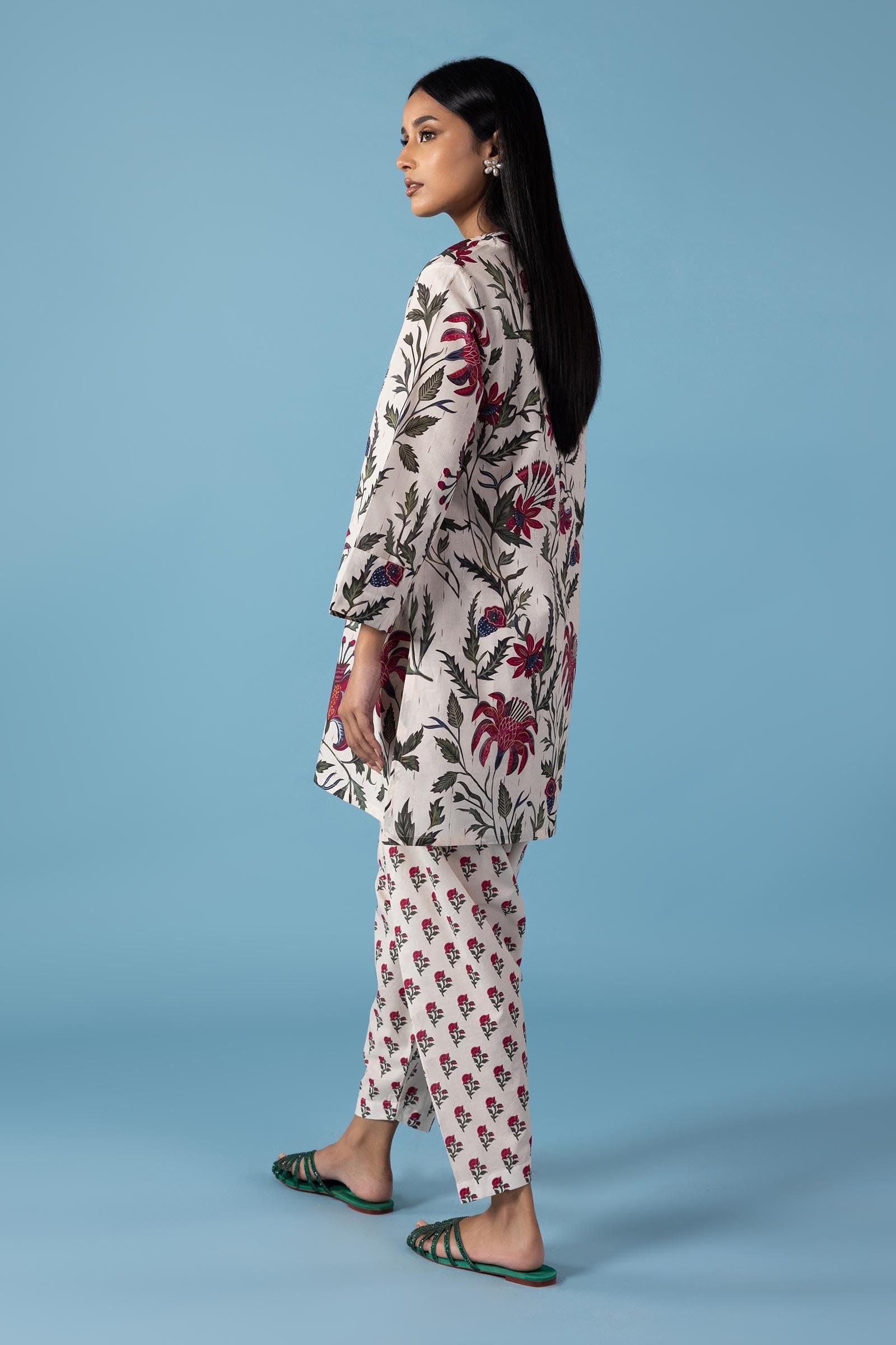 Stitched Printed Textured Shirt+ Shalwar