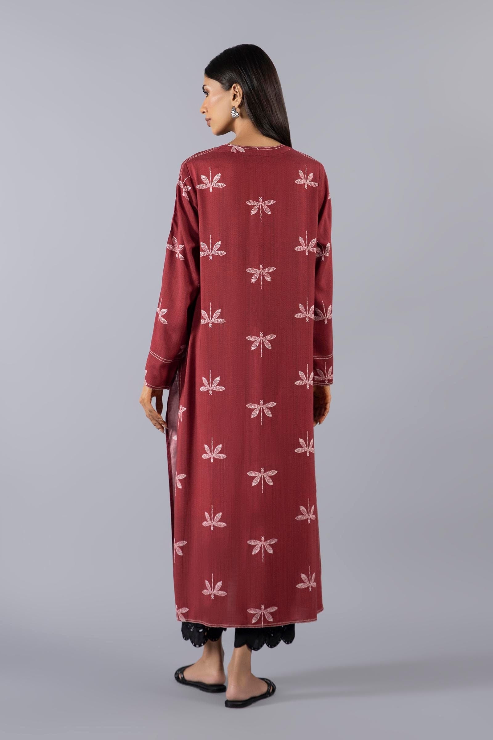 AJDSAI-39 PRINTED EMBROIDERED LAWN STITCHED 2 PCS