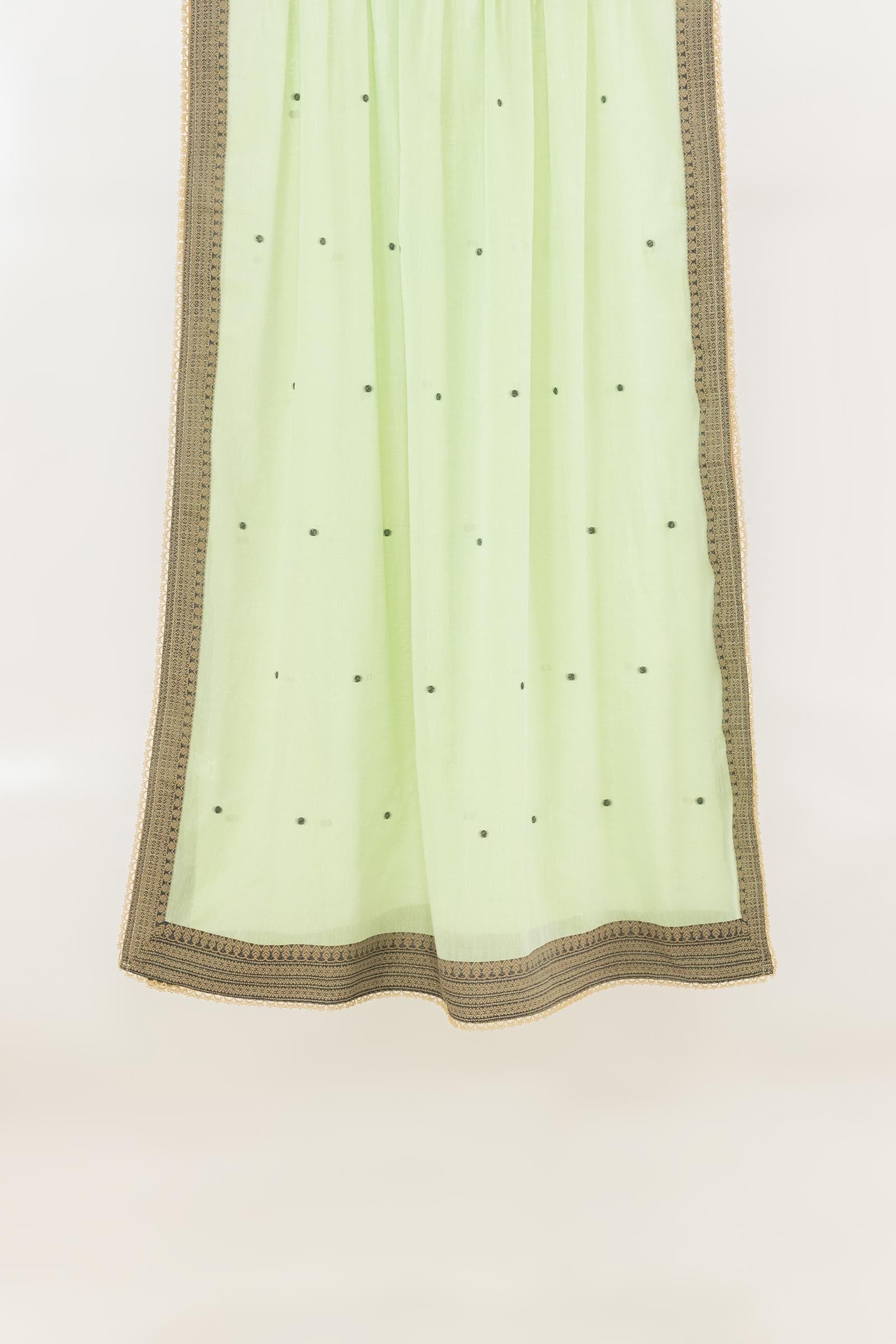 Green Jacquard Dupatta