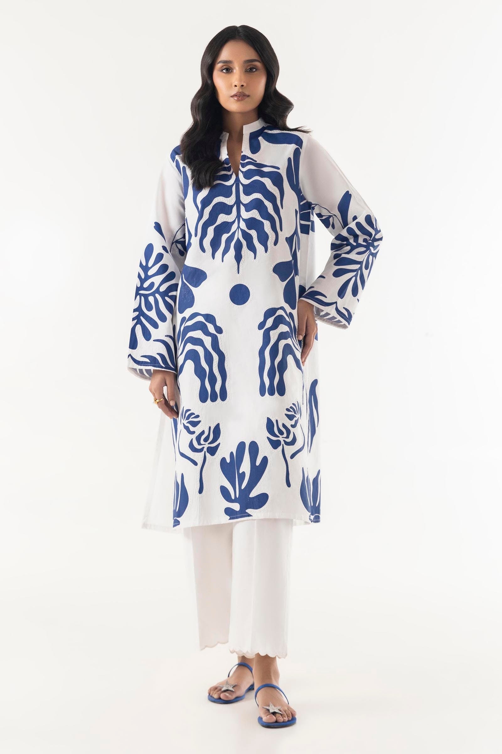 Stitched Lawn Printed Shirt