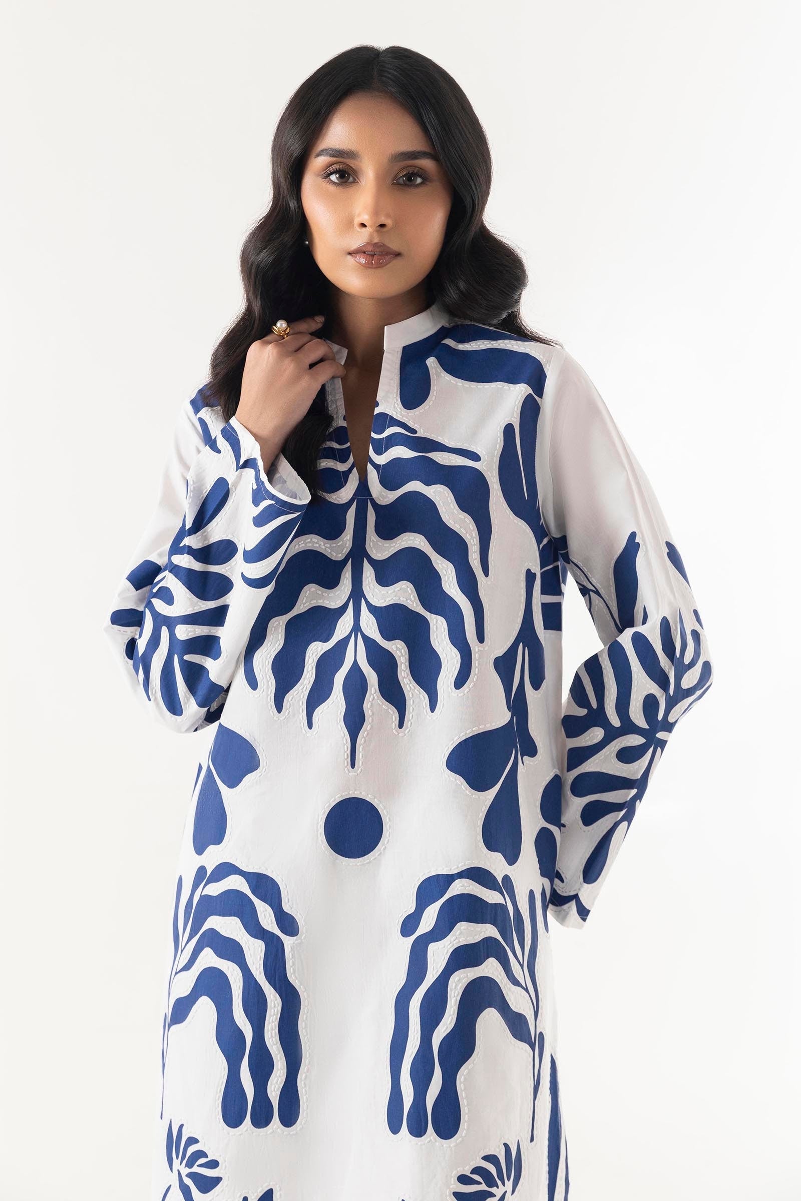 Stitched Lawn Printed Shirt