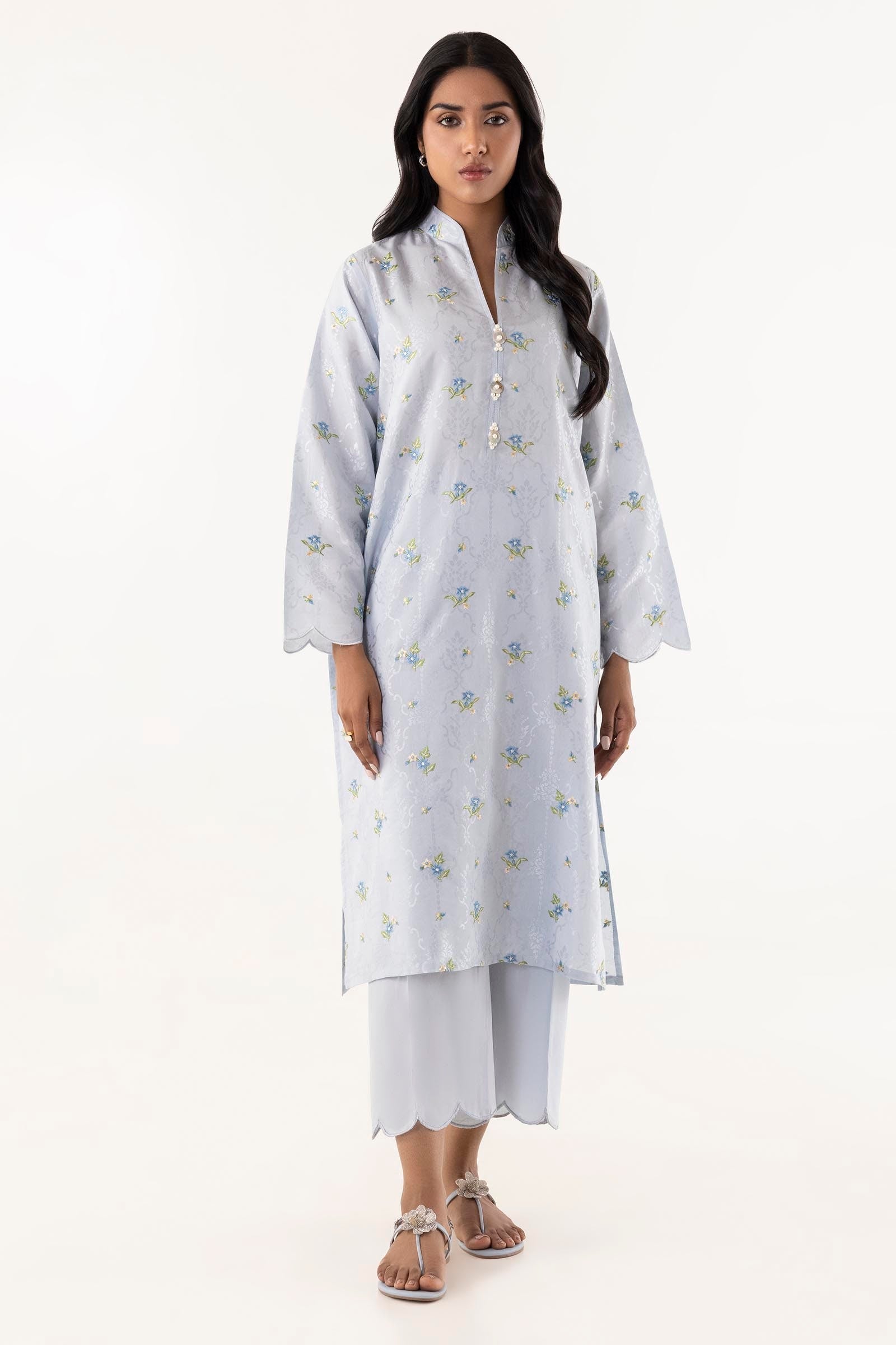 Stitched Jacquard Shirt + Culotte