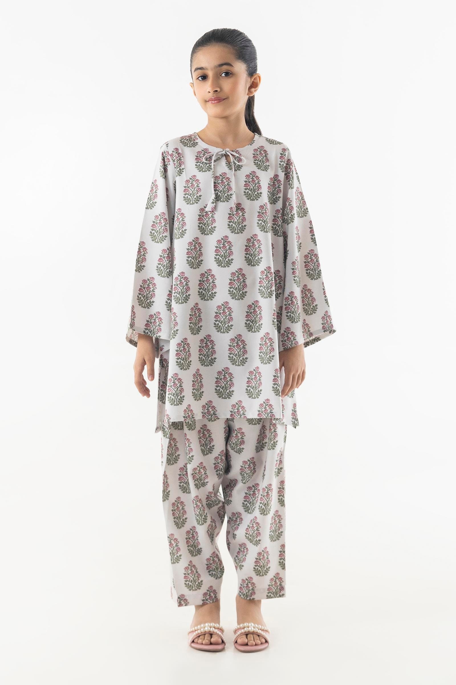 Stitched Kids Linen Shirt + Shalwar