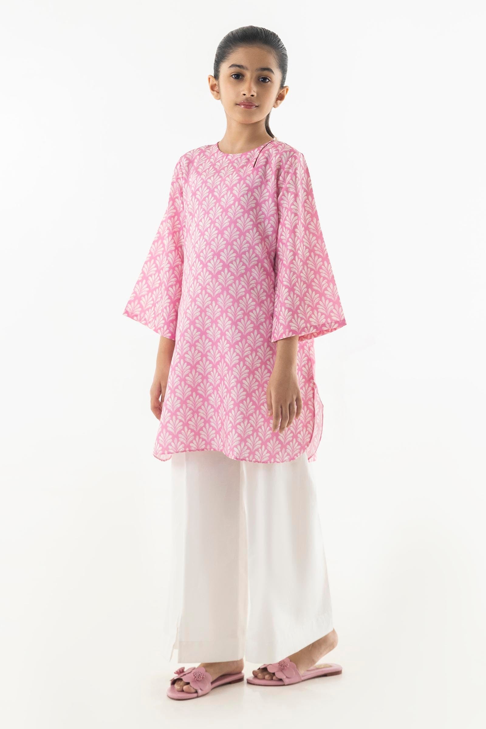 Stitched Kids Cambric Printed Shirt