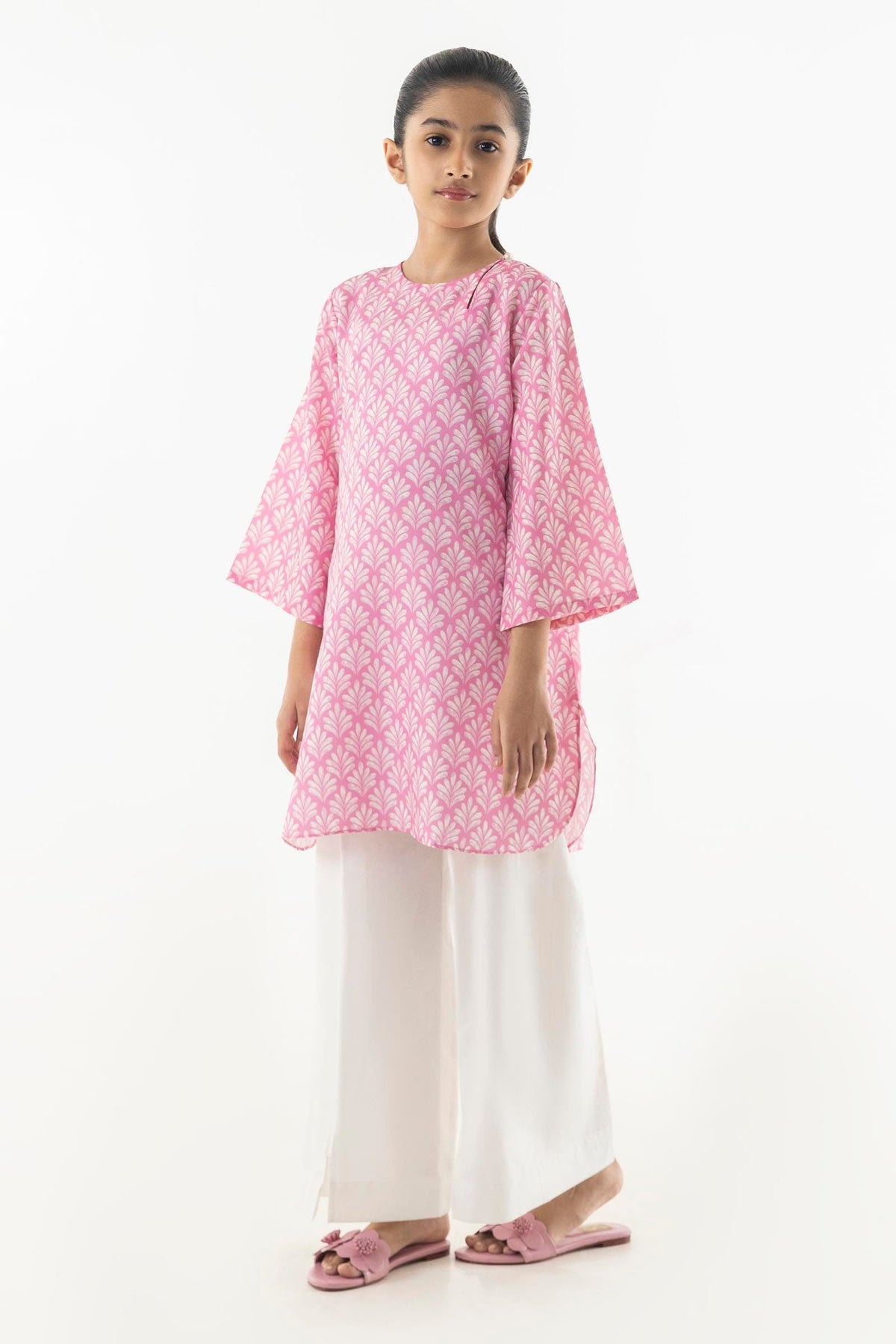 Stitched Kids Cambric Printed Shirt