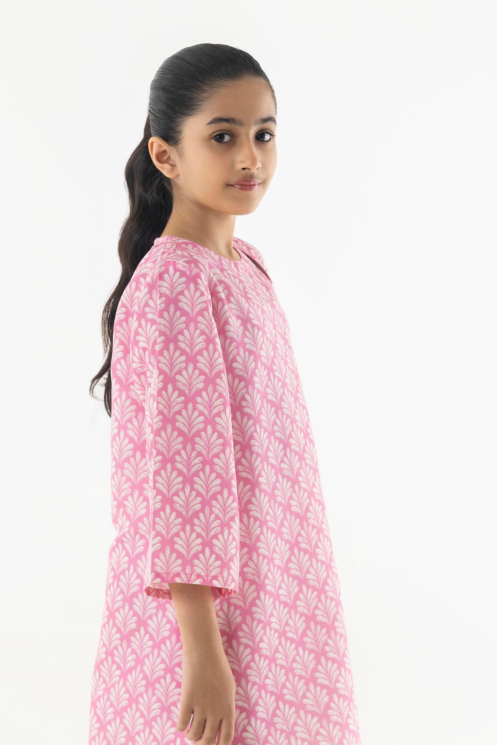 Stitched Kids Cambric Printed Shirt