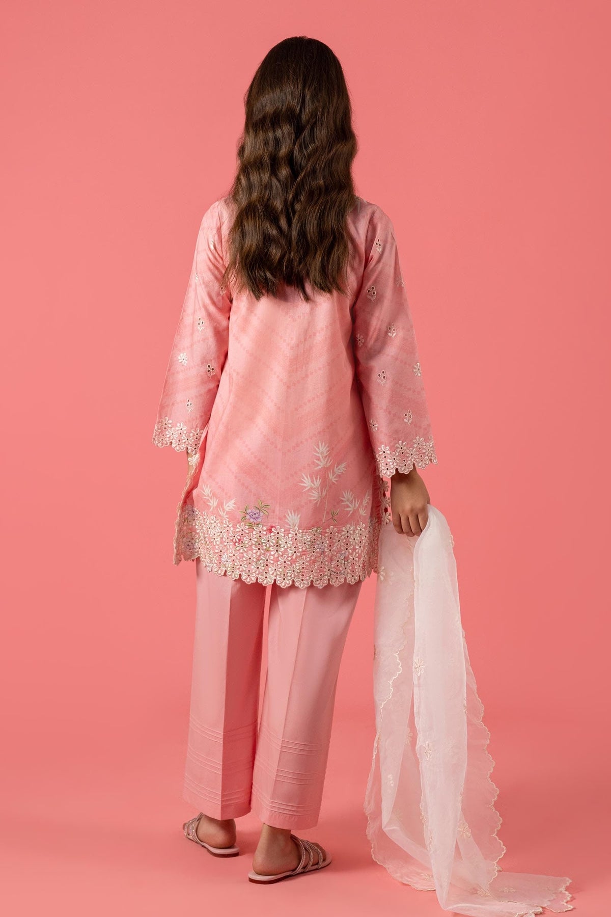 Stitched Kids Embroidered Lawn Suit