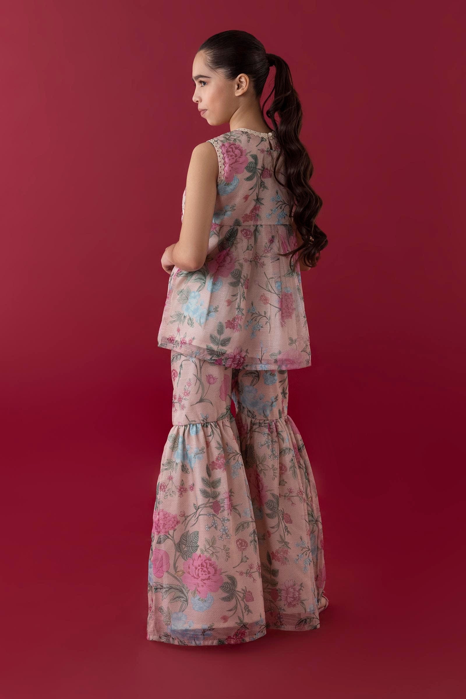 Sttiched Kids Slub Printed Shirt + Bottom