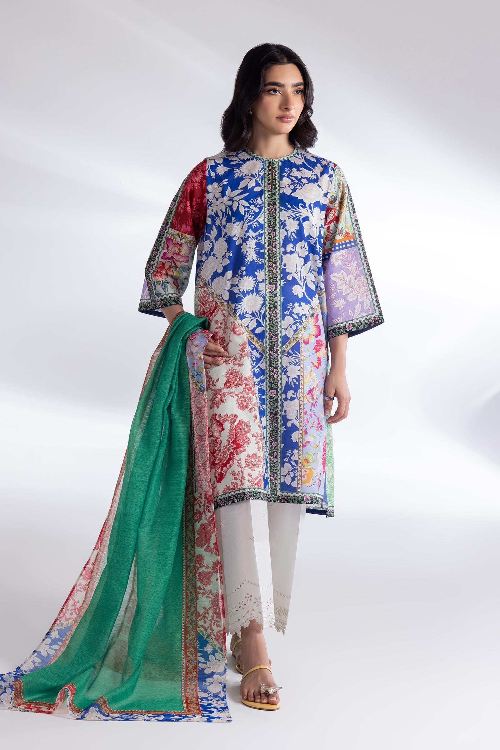 Stitched Lawn Shirt + Dupatta