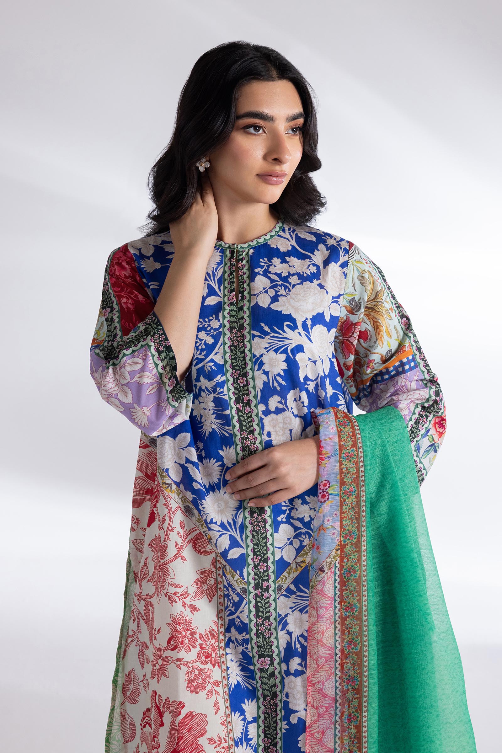 Stitched Lawn Shirt + Dupatta