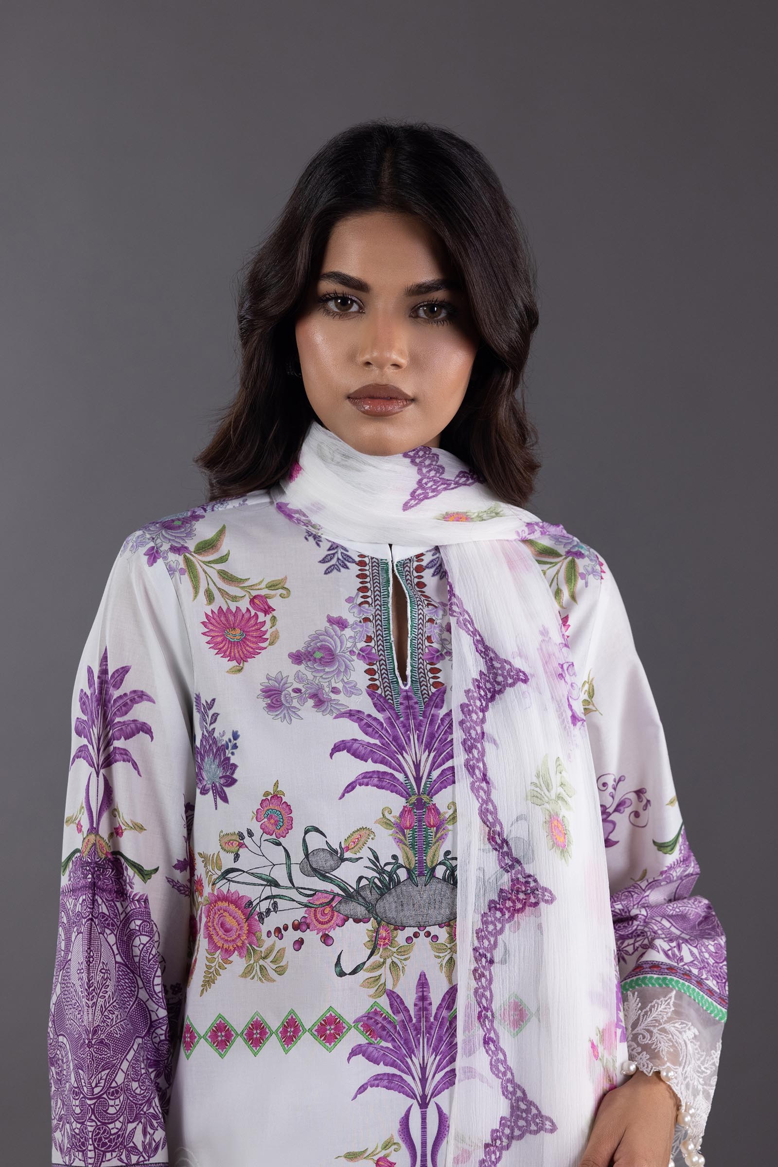 DA-1500 YELLOW EMBROIDERED KURTA