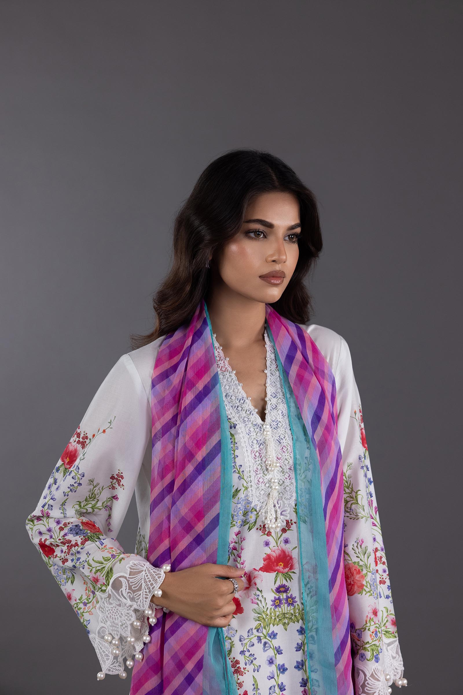 Stitched Muzlin Lawn Shirt