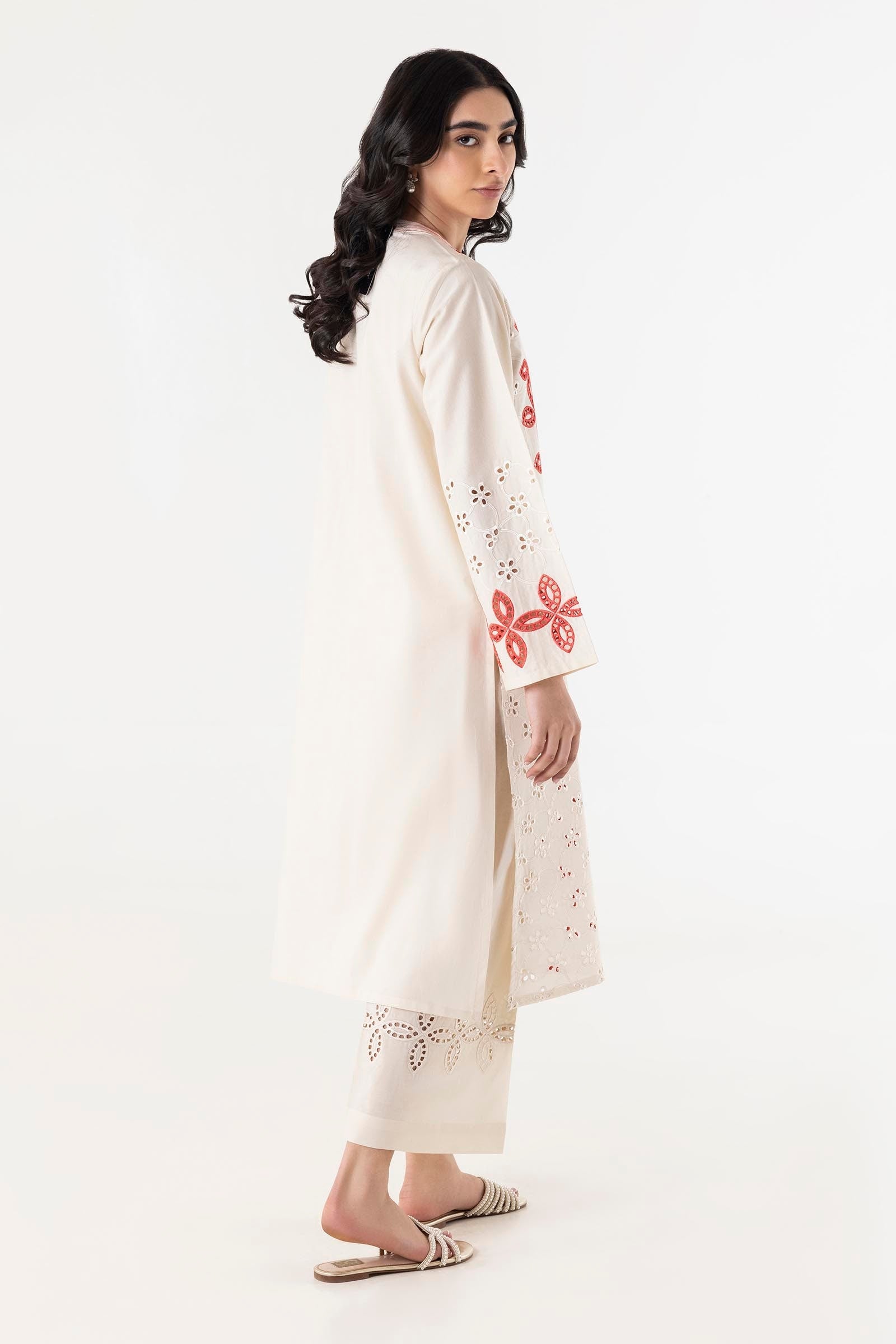 Stitched Embroidered Lawn Shirt