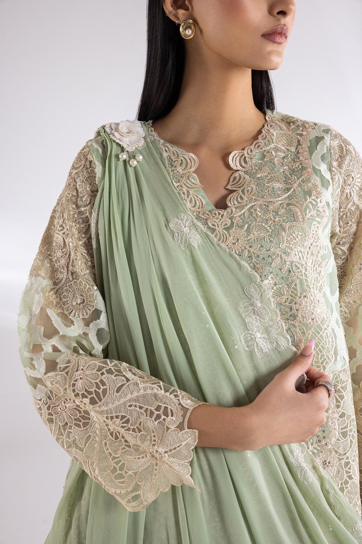 Stitched Lawn Embroidered Suit