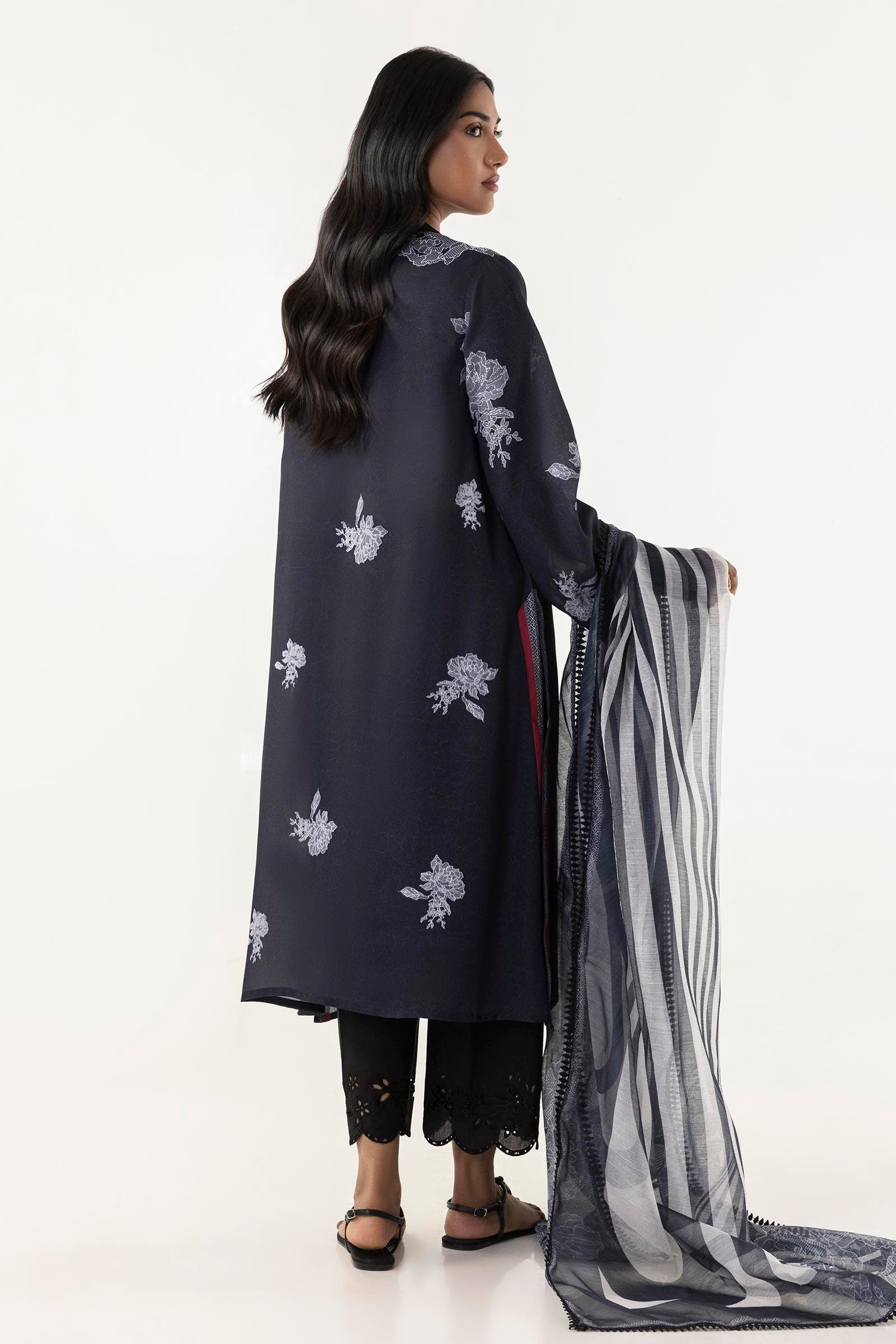 Stitched Crepe Shirt + Dupatta