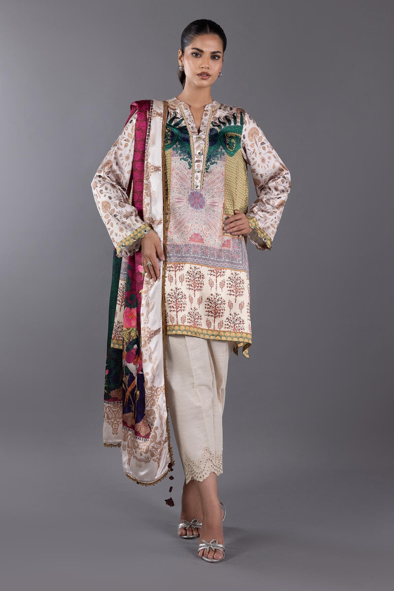 Stitched Satin Shirt