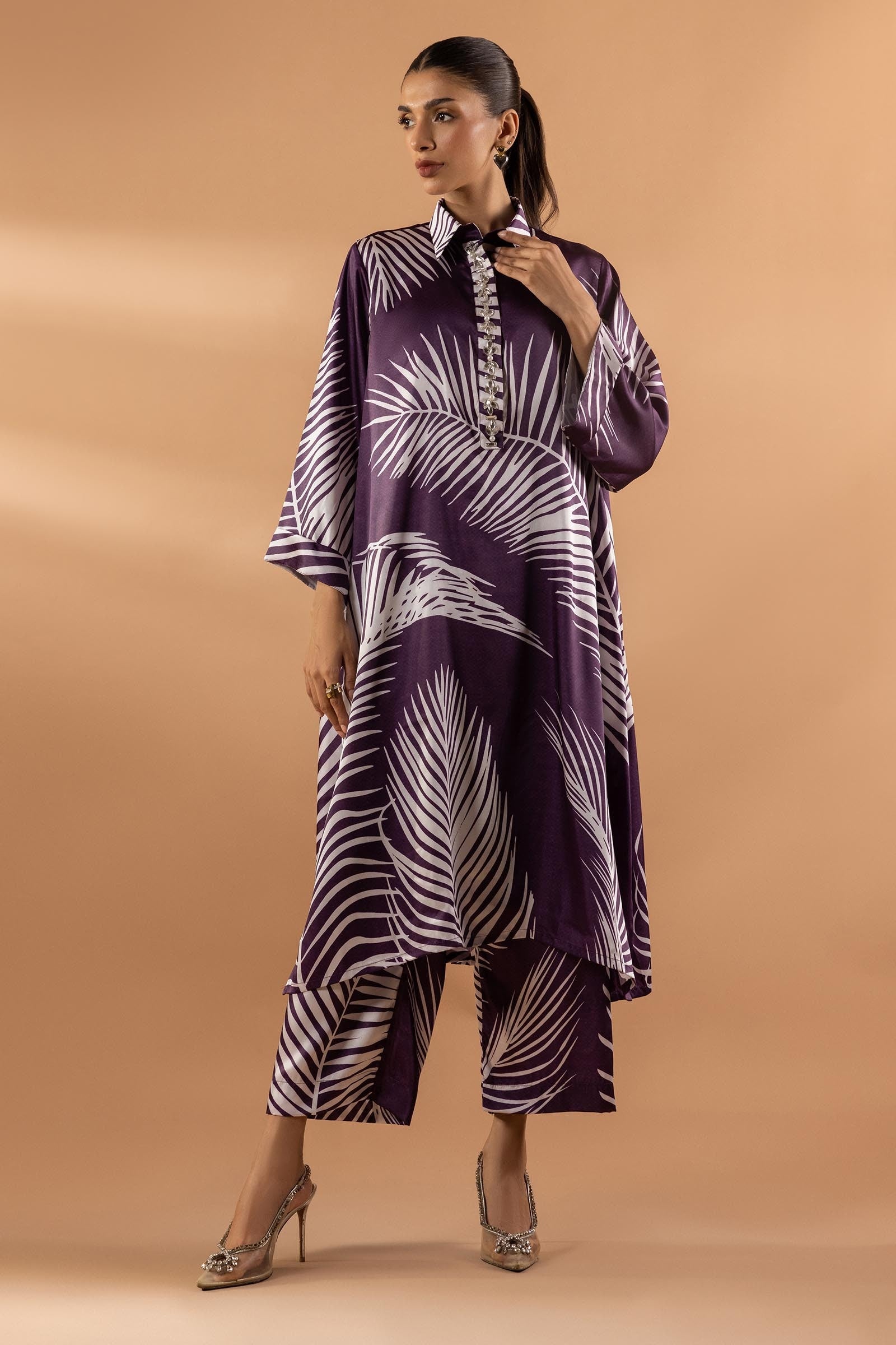 Stitched Satin Shirt