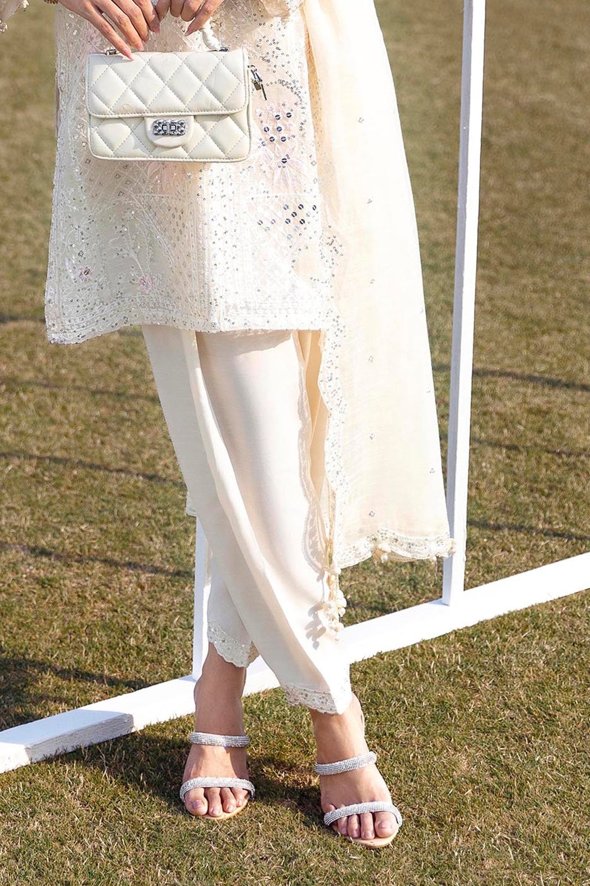 Stitched Embroidered Cotton Shalwar