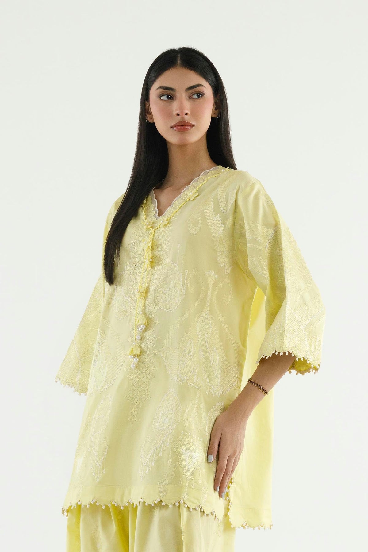 New In '26 - Stitched Embroidered Lawn Shirt+ Shalwar | SS26ESE428P2T