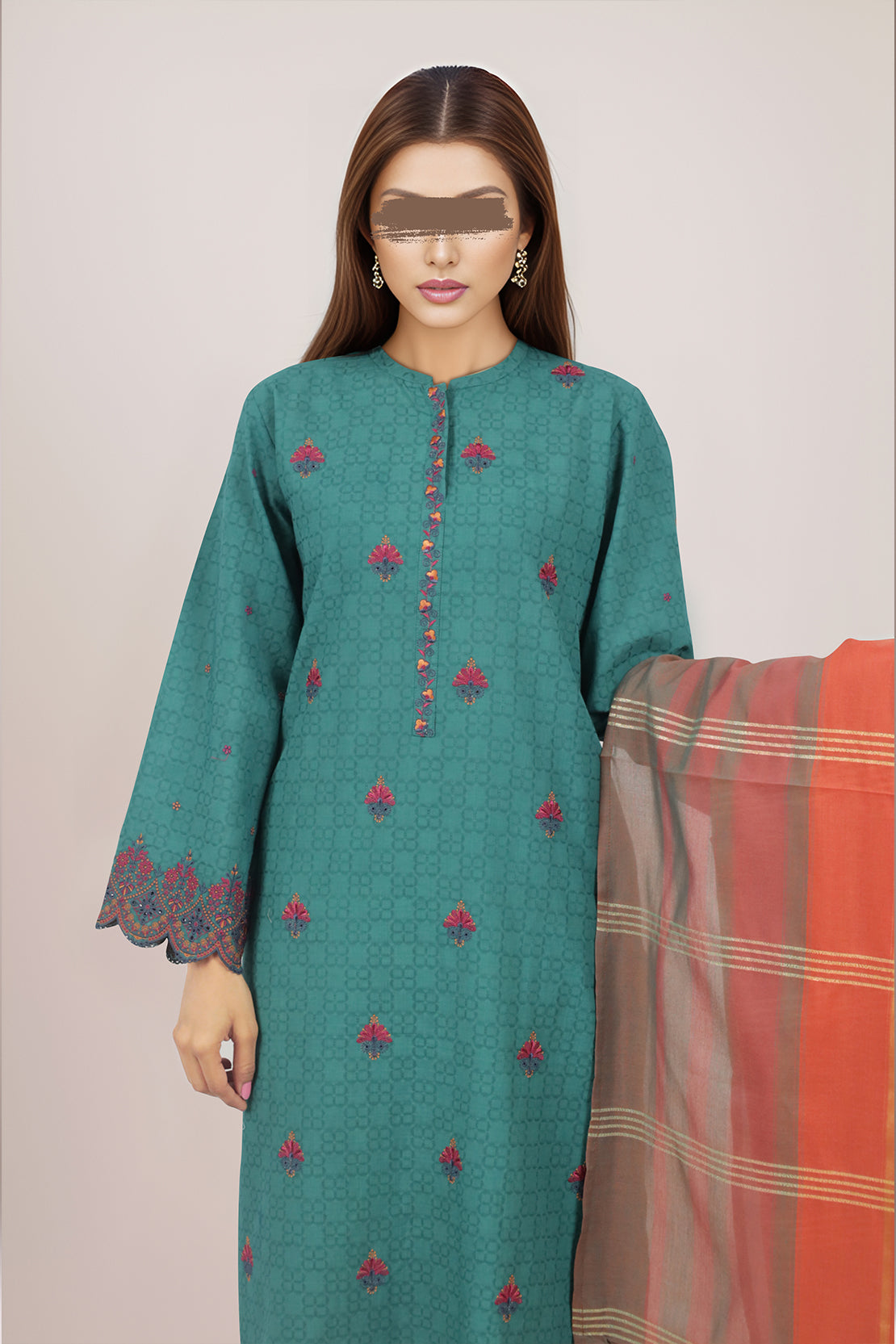 Zari Strip Dupatta63924