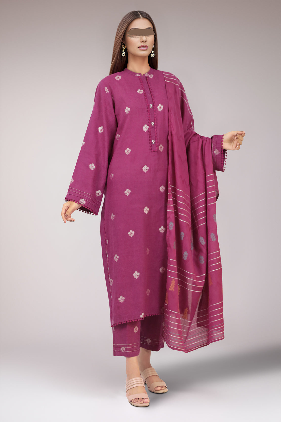 Cotton Jacquard Stole64185