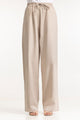 Straight Fit Cotton Len Blend Trouser