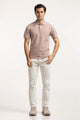 Sweater Knit Textured Polo