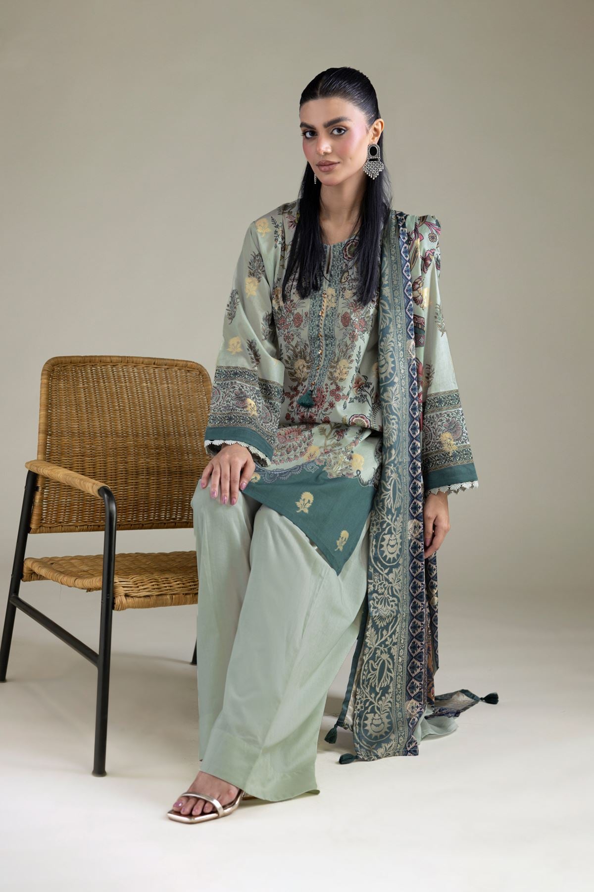 Jacquard Tailored 3-Piece