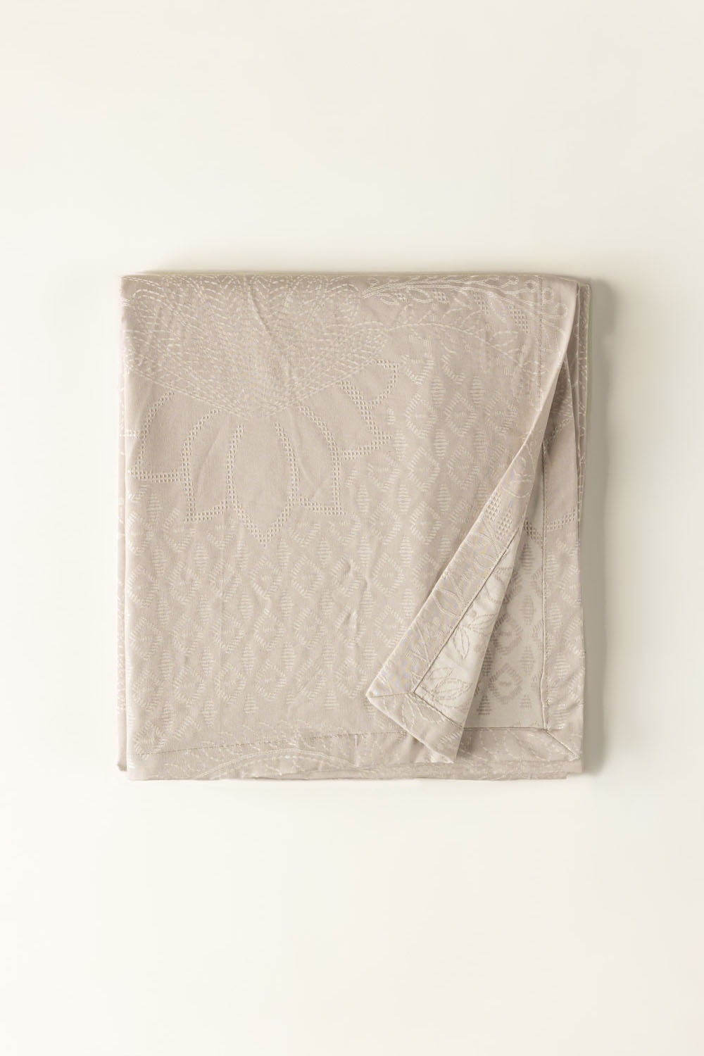 Tan Jacquard Throw