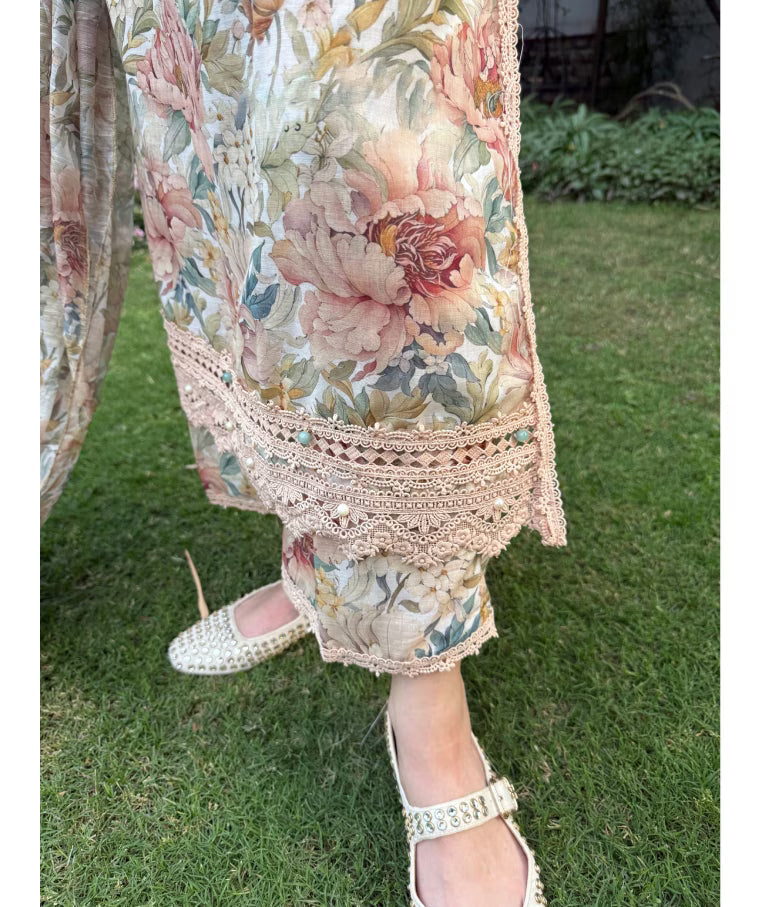 Summer Lawn '26 - Tea Rose (Long Stitched)