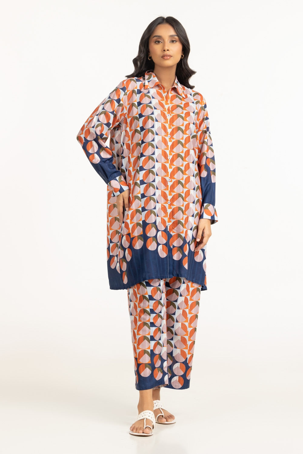 Textured Dobby Printed Co-Ord Set