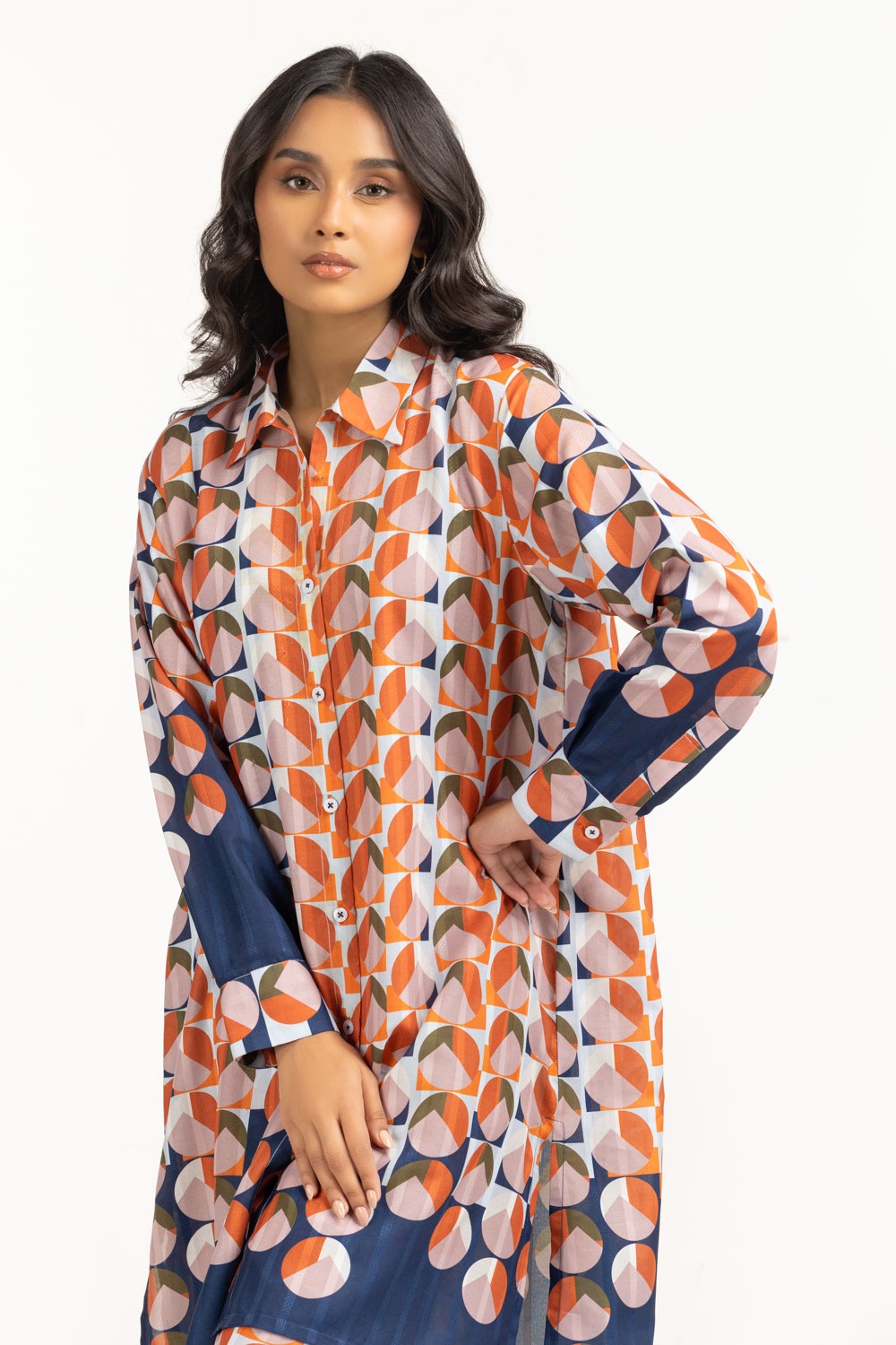 Textured Dobby Printed Co-Ord Set