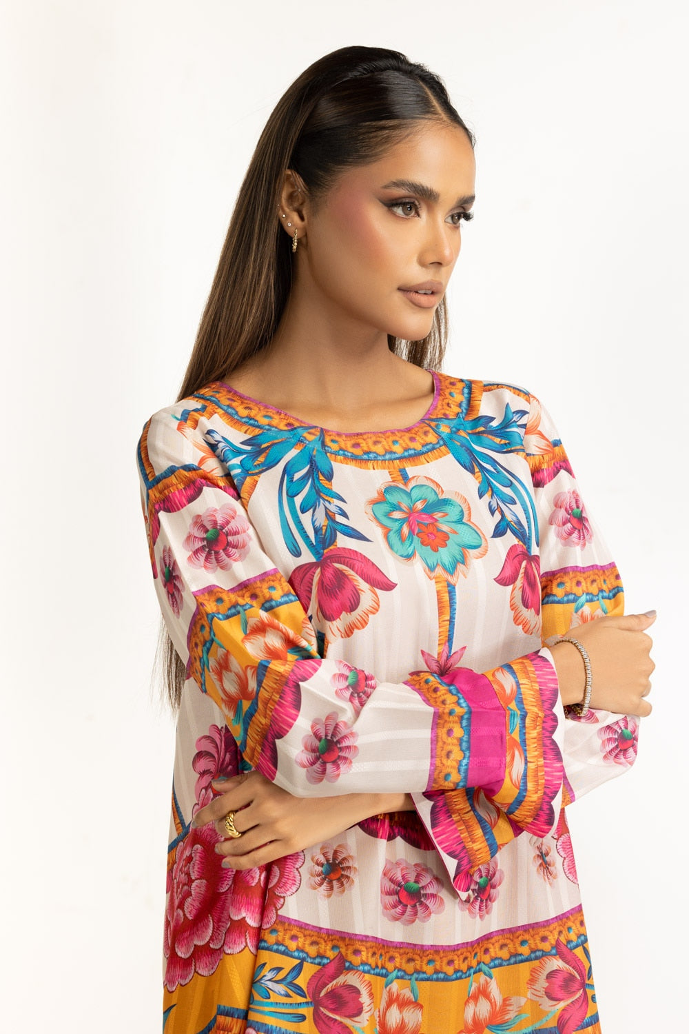 Textured Dobby Printed Co-Ord Set