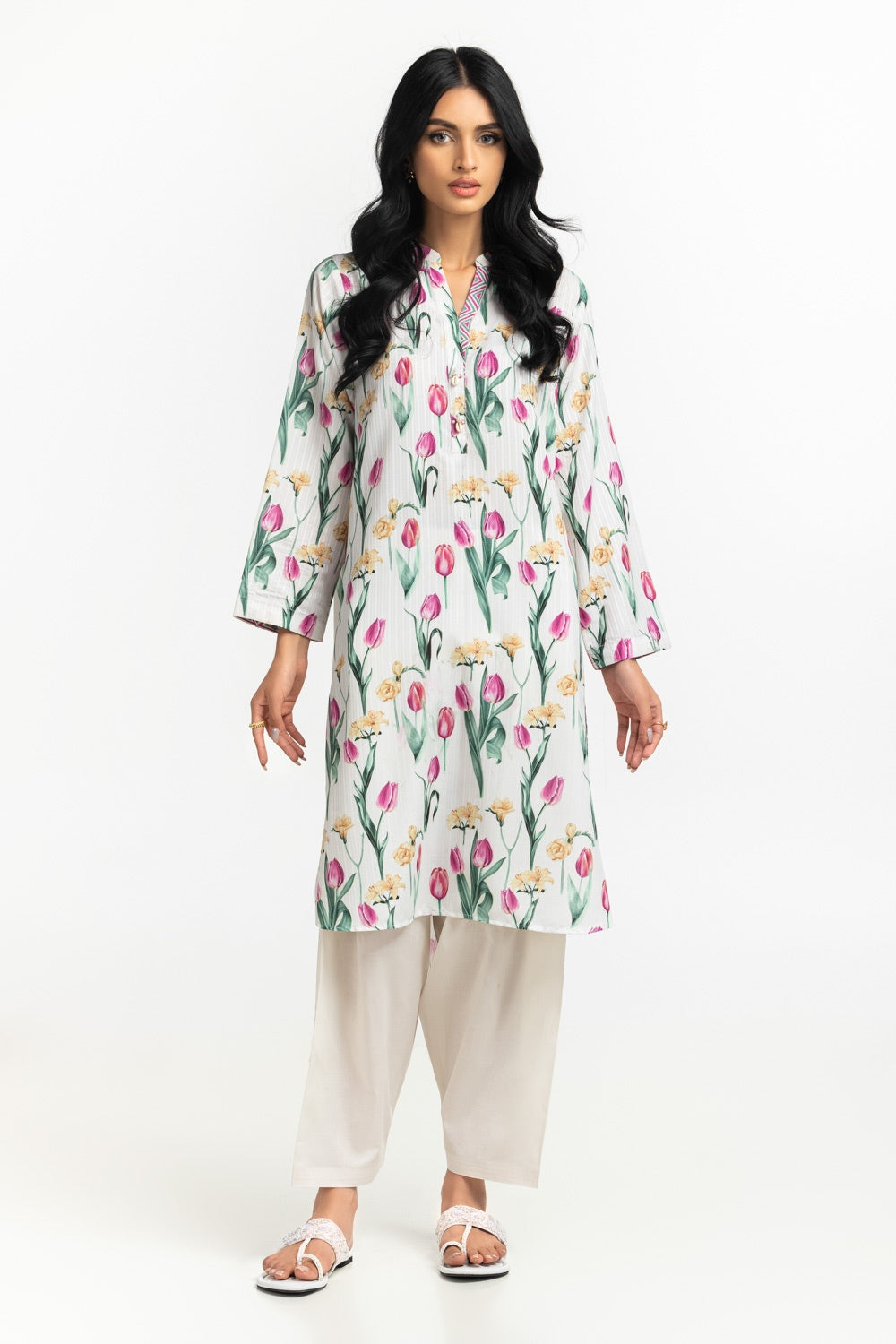 Textured Dobby Printed Shirt