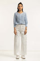 Textured Round Neck Blouse