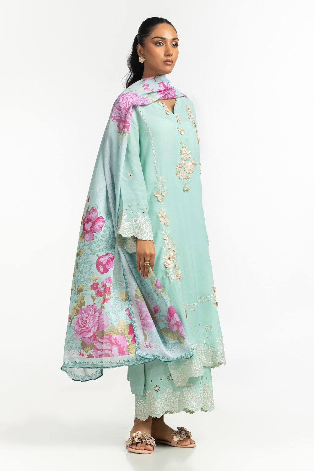 Tissue Silk Printed Dupatta