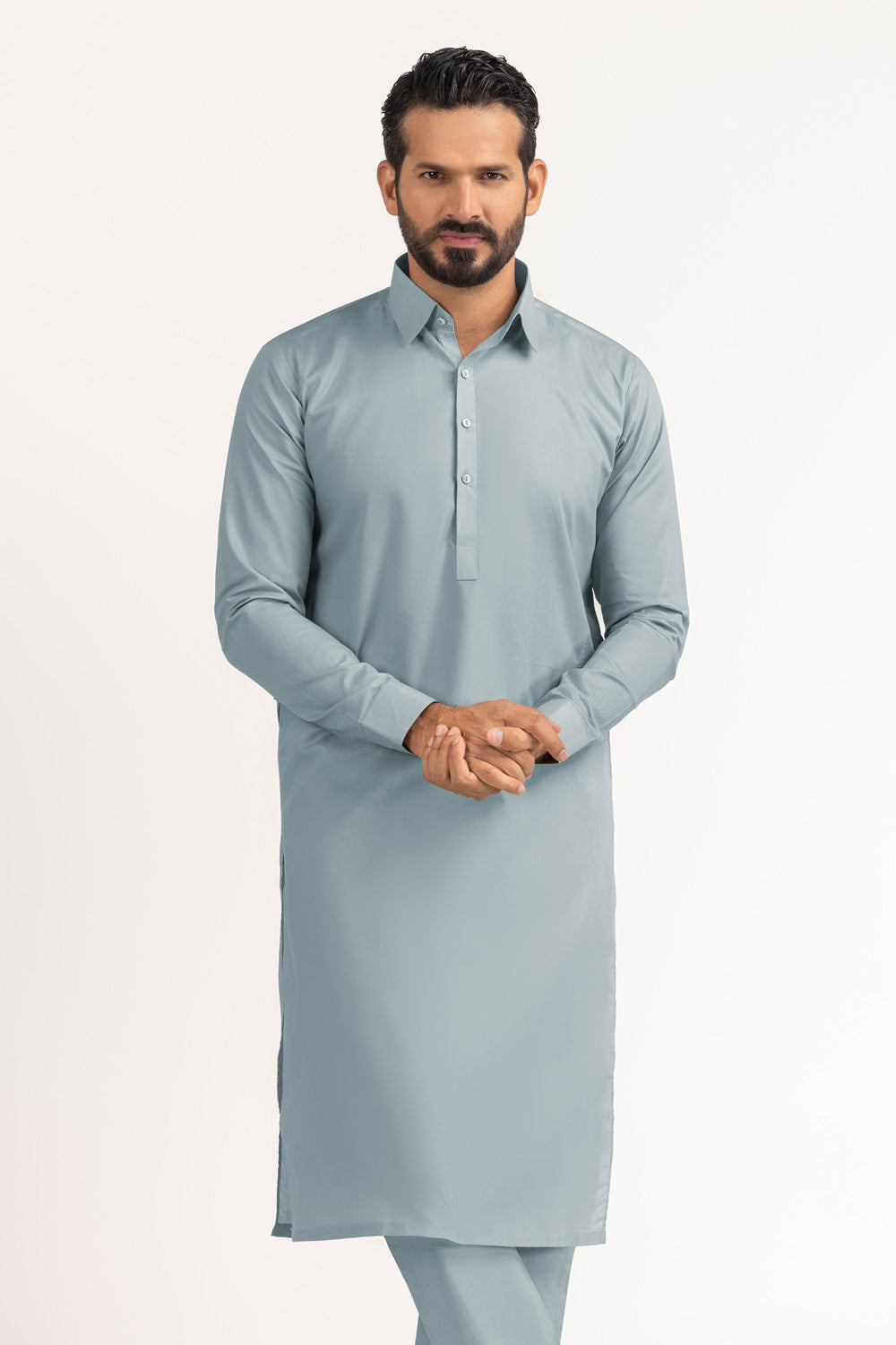 Titanium Latha Unstitched Fabric Cotton-Lf