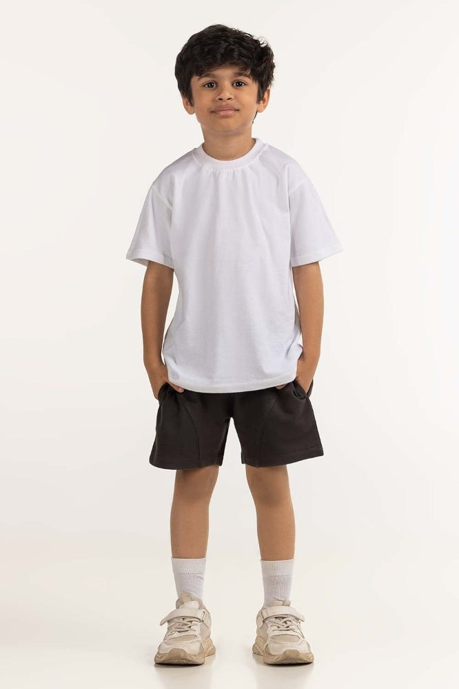 Toddler Boy Anthracite Basic Short