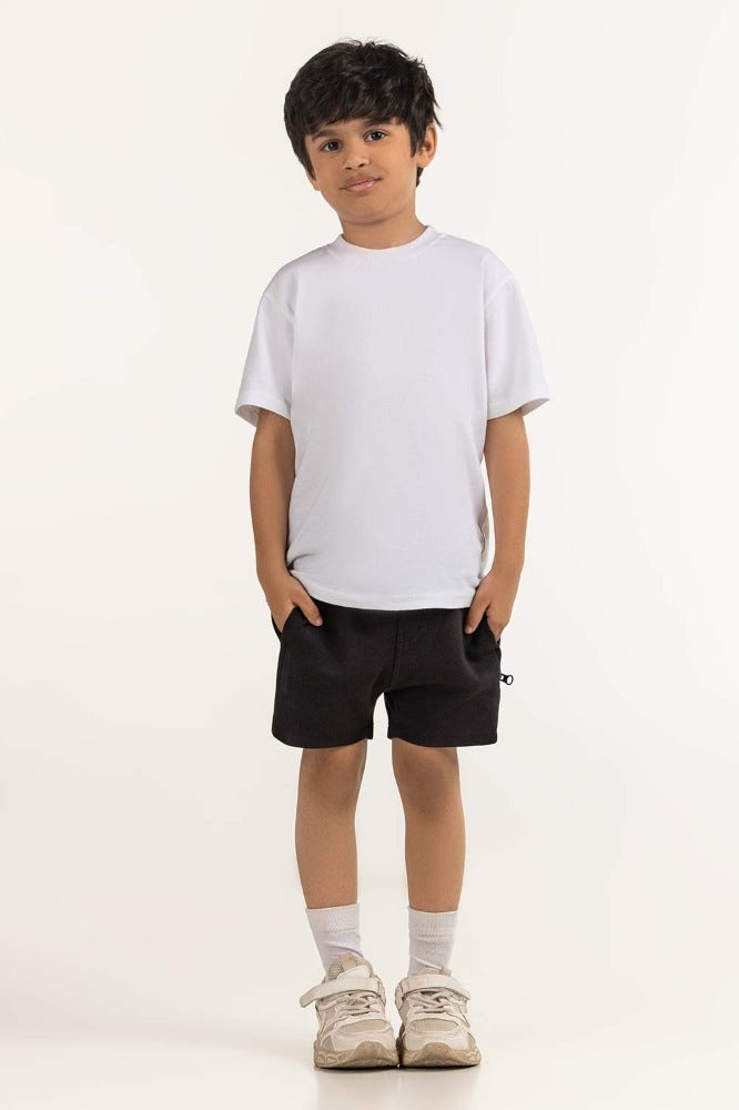 Toddler Boy Black Basic Short