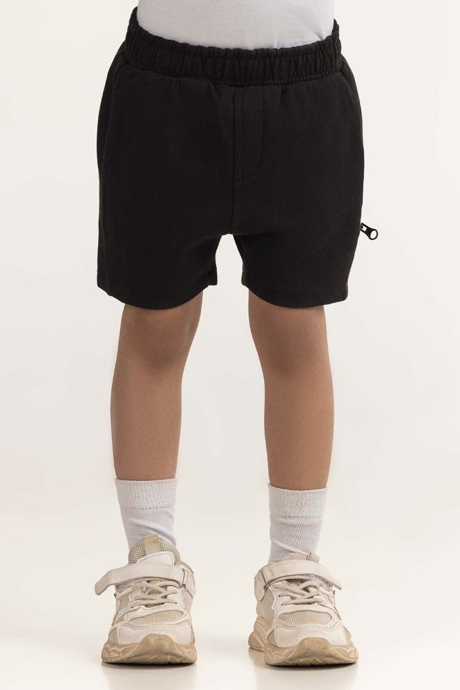 Toddler Boy Black Basic Short