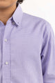 Toddler Boy White And Purple Checkered Casual Shirt