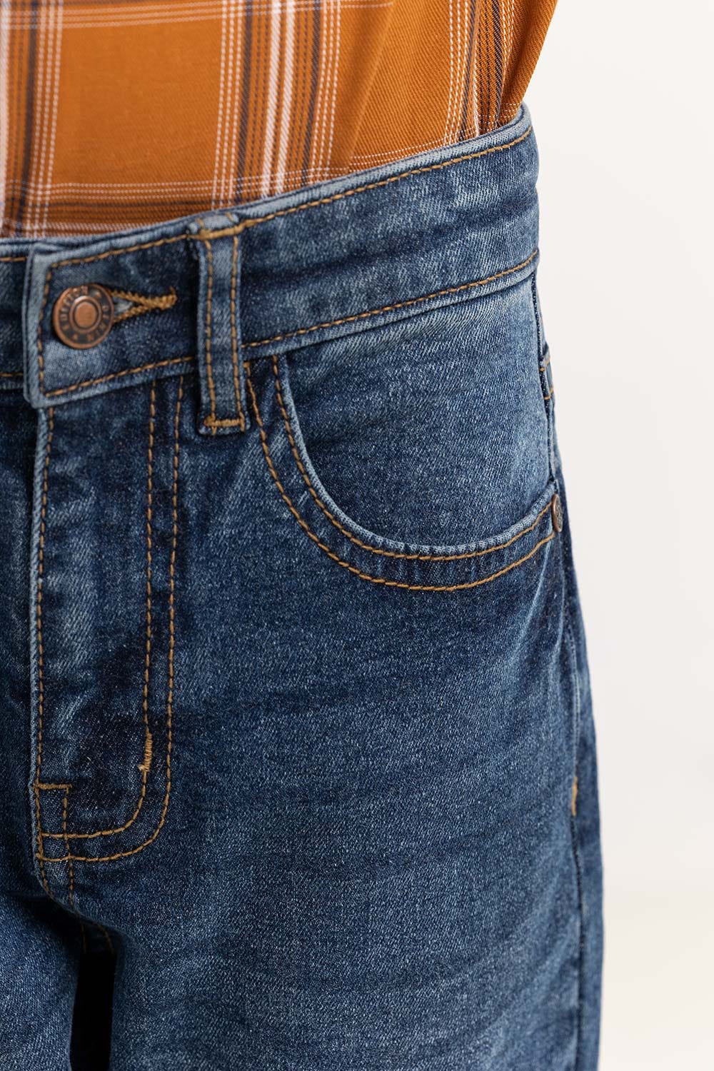 Toddler Boy Dark Blue Jeans
