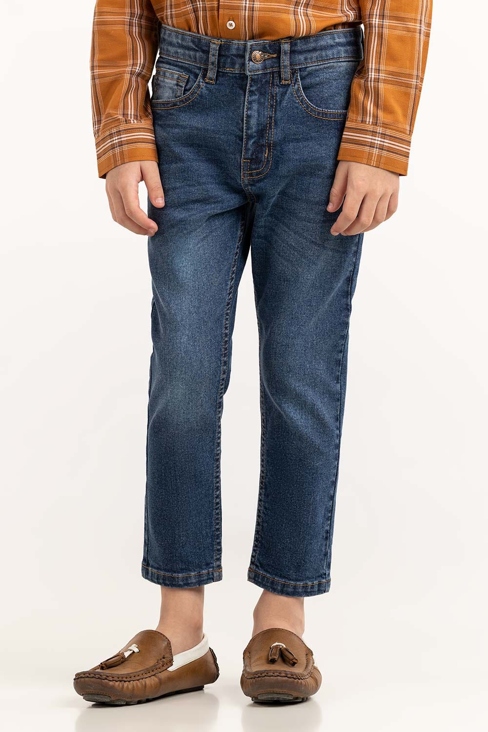 Toddler Boy Dark Blue Jeans