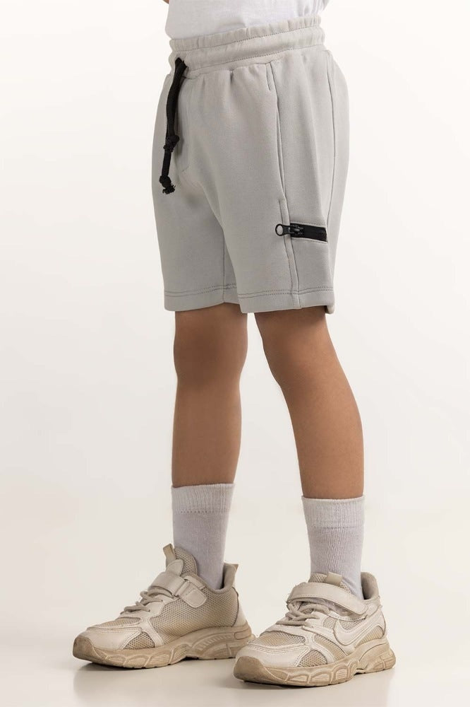 Toddler Boy Grey Basic Short